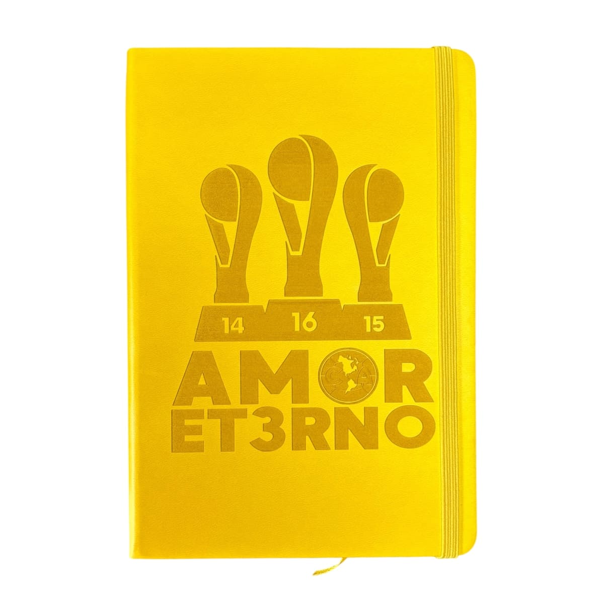 Libreta De Pasta Dura Color Amarillo Hojas Rayadas Club América