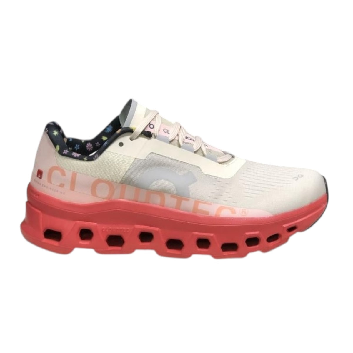 Tenis Cloudmonster Blanco Rosa On