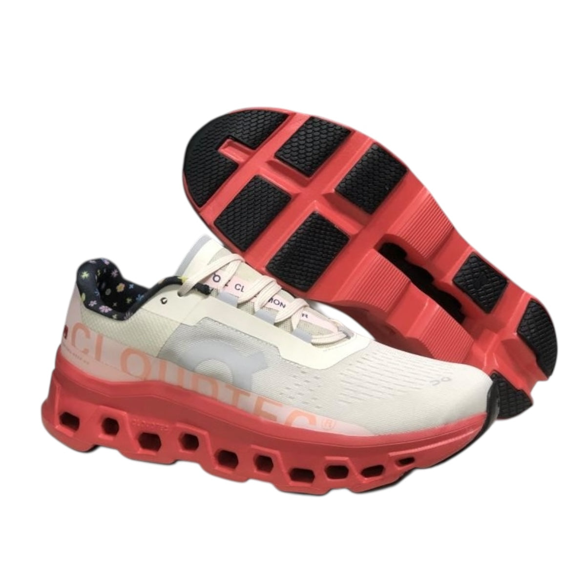 Tenis Cloudmonster Blanco Rosa On