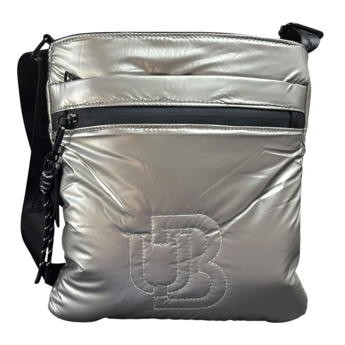 Bolsa Tote Cross Luxo Brand Unibella Color Plata