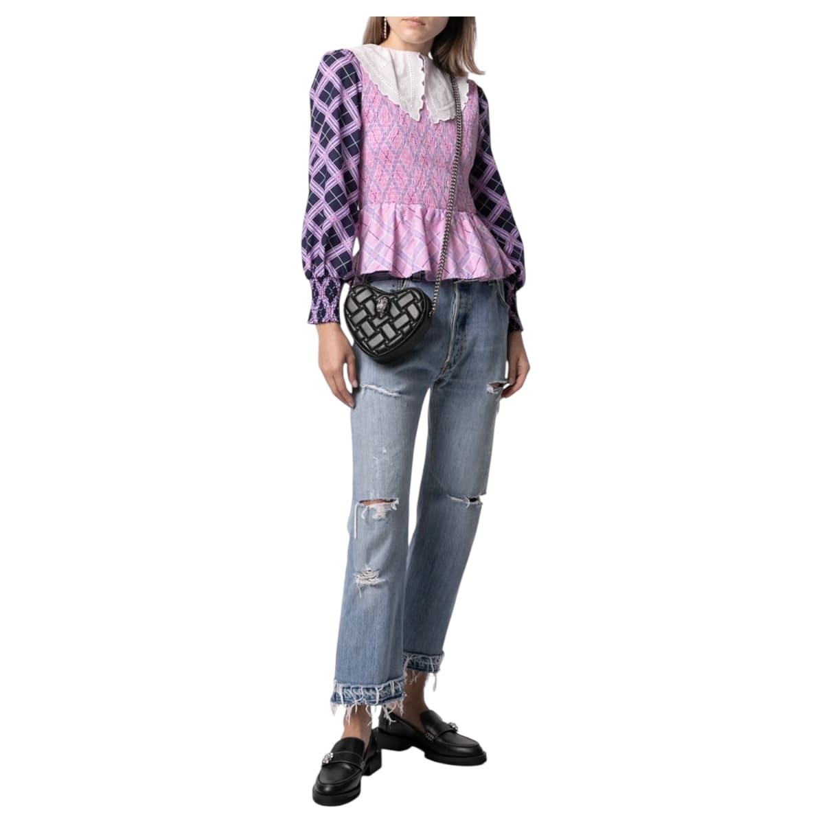 Bolsa Crossbody Kurt Geiger Kensington Heart Negro