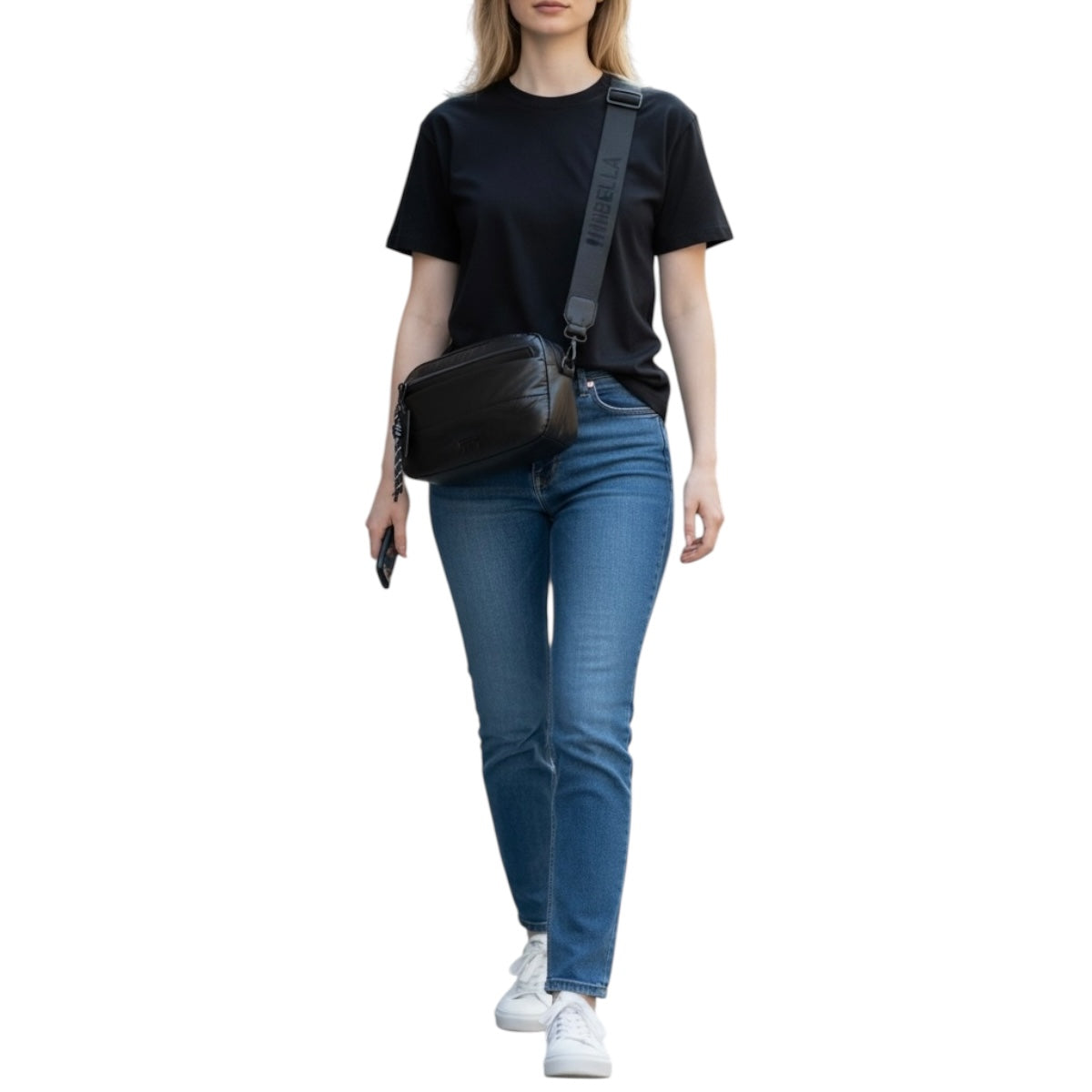 Bolsa Crossbody Luxo Brand Unibella Color Negro