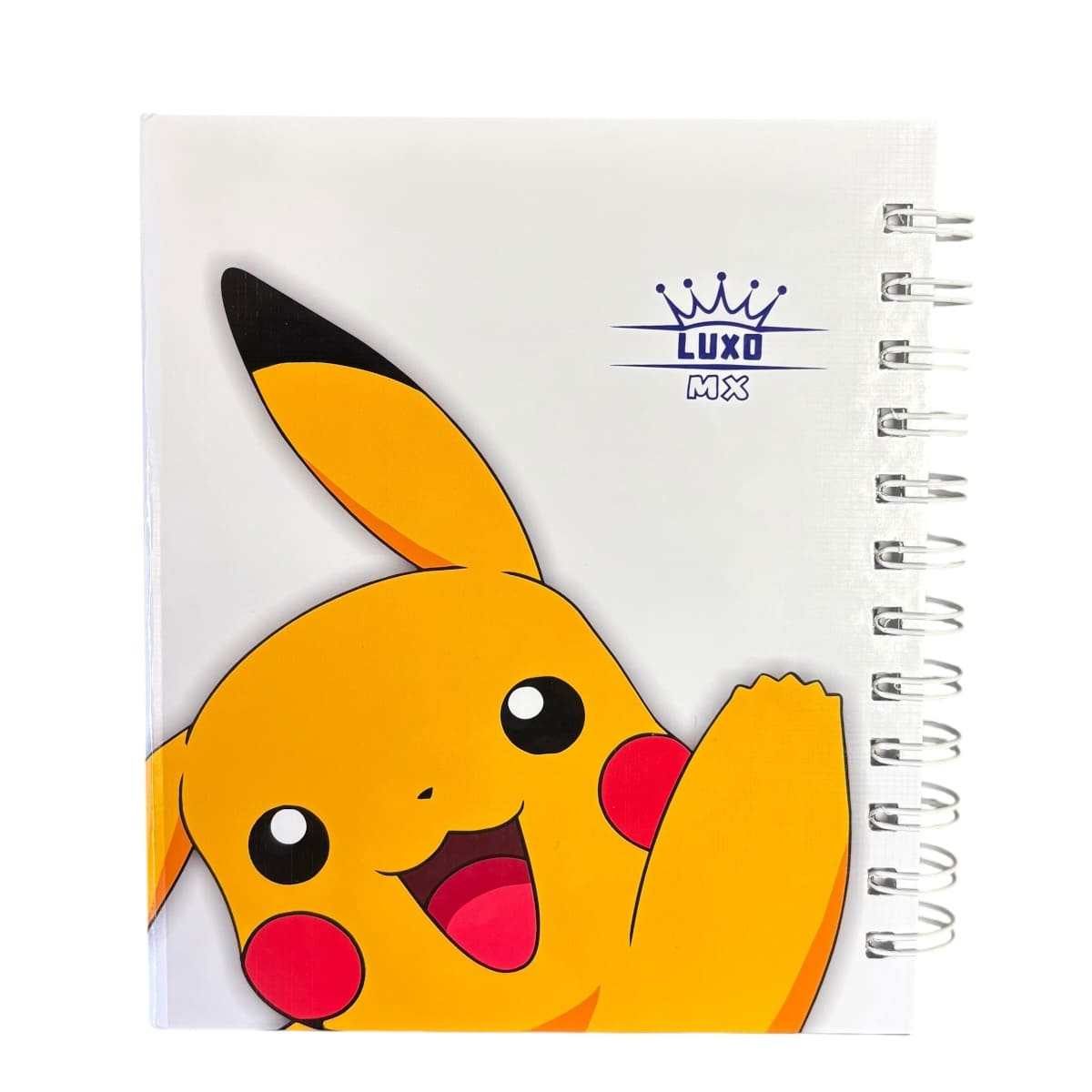 Libreta Luxo Mx Pikachu Color Blanco