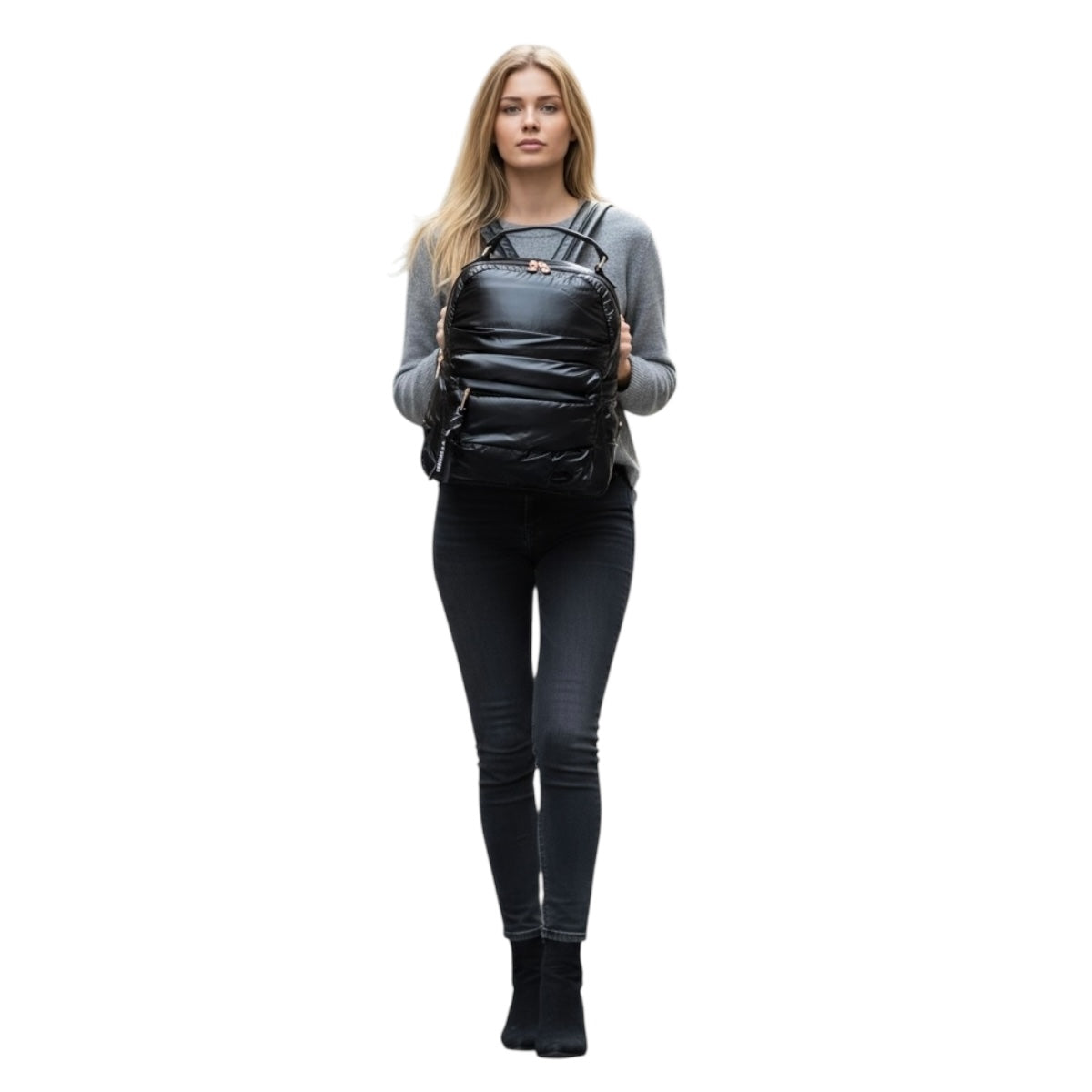 Mochila Luxo Brand Unibella Color Negro