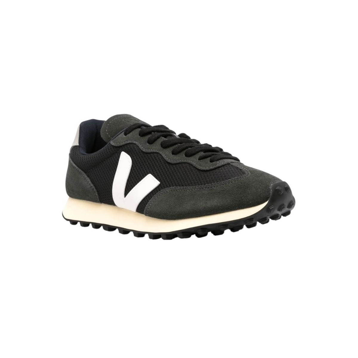 Tenis De Campo Veja Río Branco Color Negro Con Logo Blanco