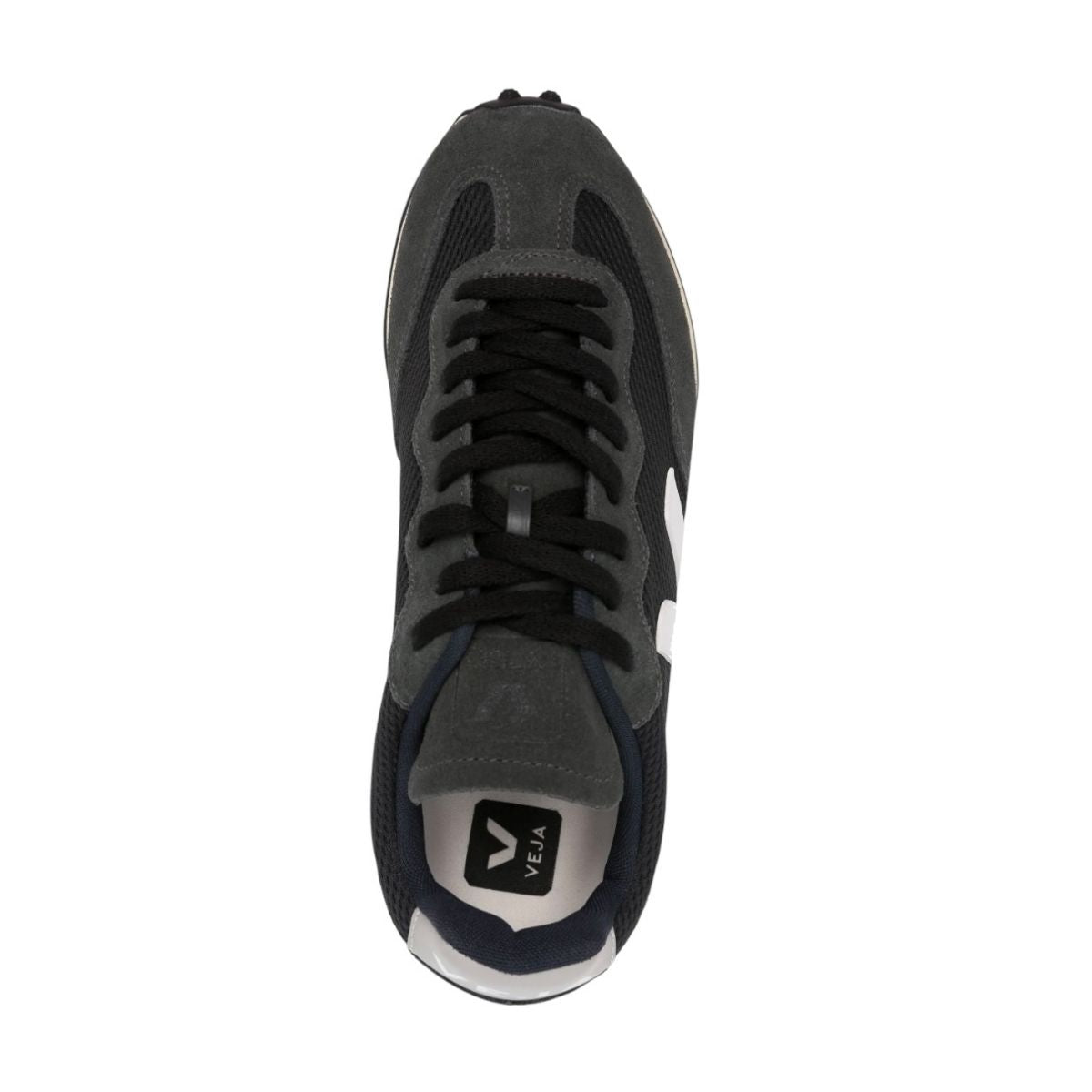 Tenis De Campo Veja Río Branco Color Negro Con Logo Blanco