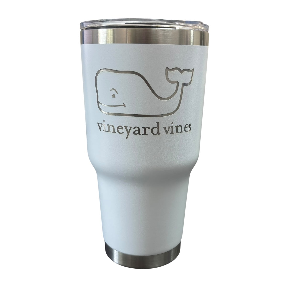 Termo De Acero Inoxidable Macarena Brand Color Blanco Vineyard Vines 887 Mililitros