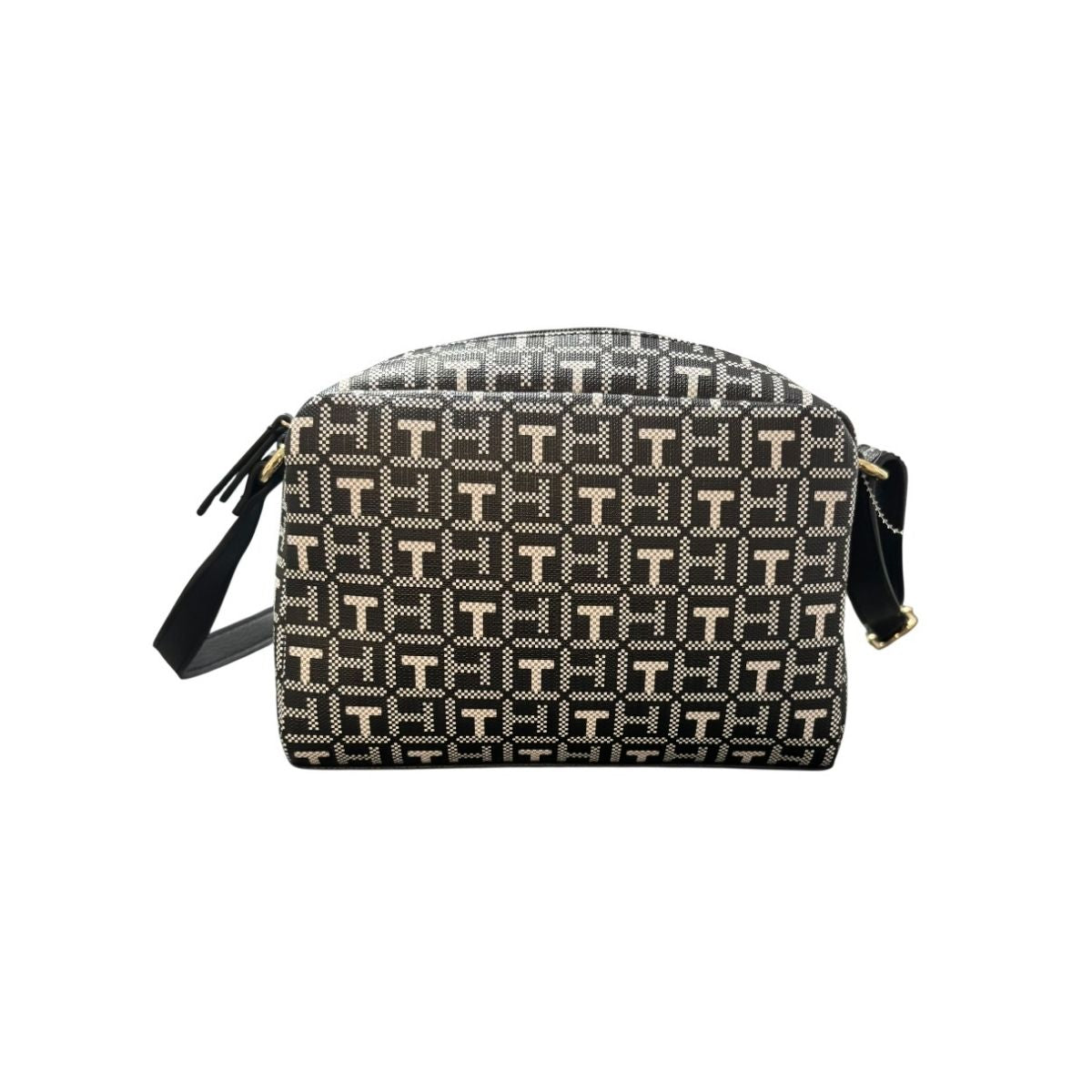 Bolsa Crossbody Tommy Hilfiger Color Negro Con Letras Blancas