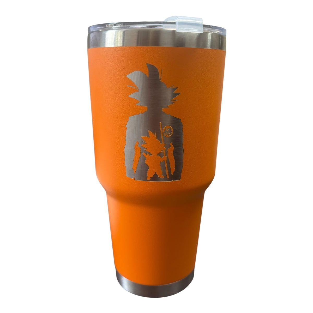 Termo De Acero Inoxidable Macarena Brand Color Naranja Goku 887 Mililitros