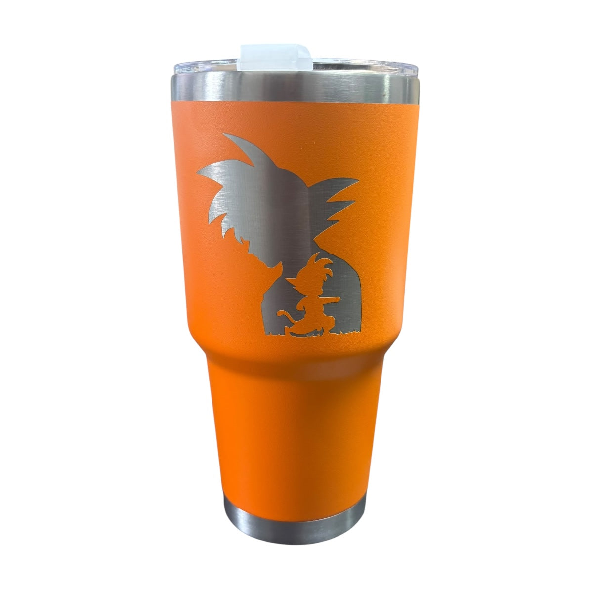 Termo De Acero Inoxidable Macarena Brand Color Naranja Goku II 887 Mililitros