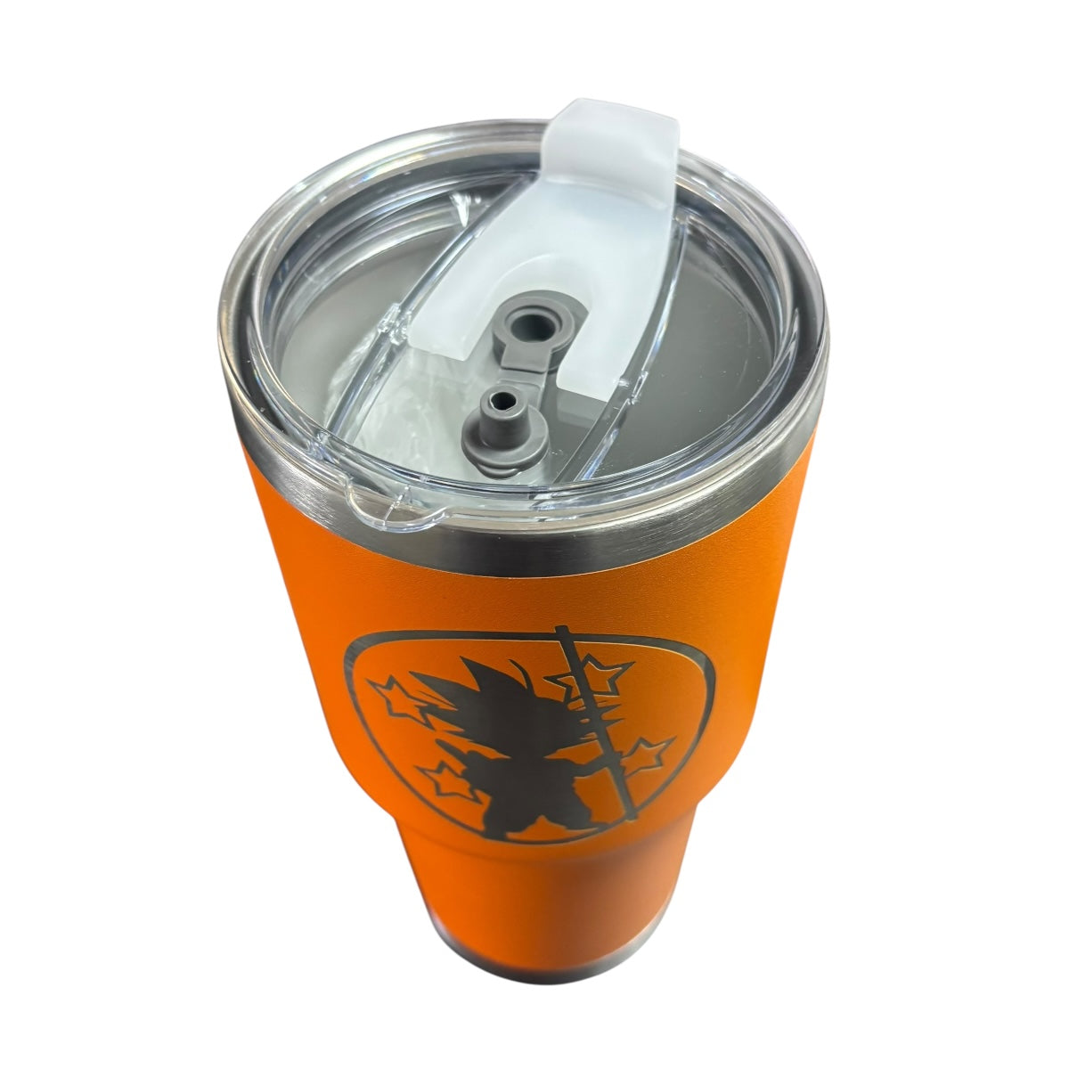 Termo De Acero Inoxidable Macarena Brand Color Naranja Goku II 887 Mililitros