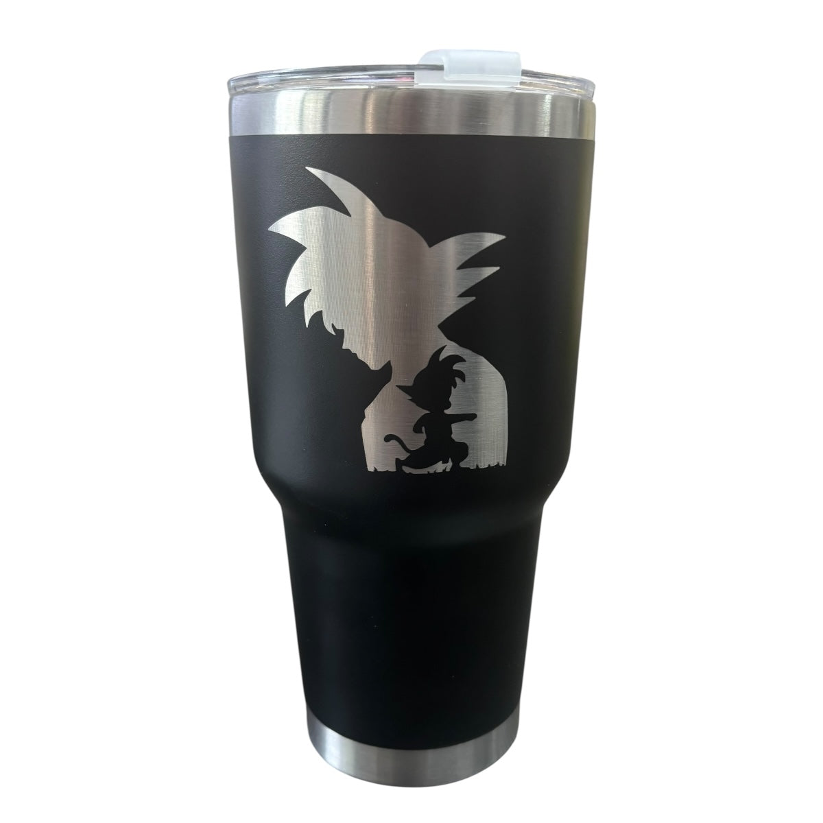 Termo De Acero Inoxidable Macarena Brand Color Negro Goku II 887 Mililitros