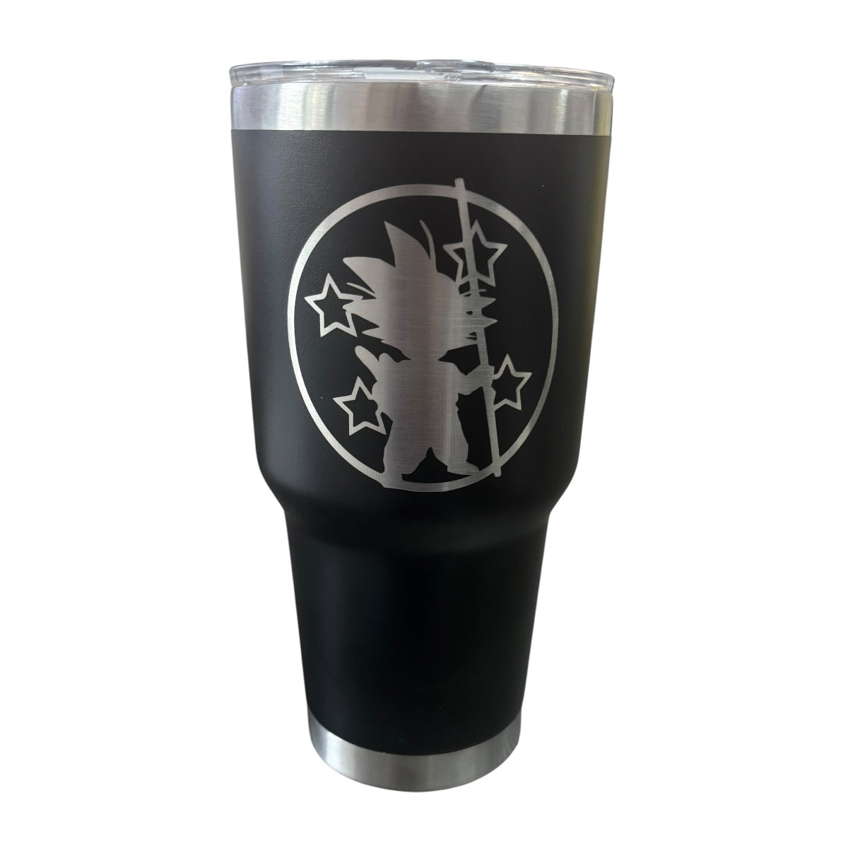 Termo De Acero Inoxidable Macarena Brand Color Negro Goku II 887 Mililitros