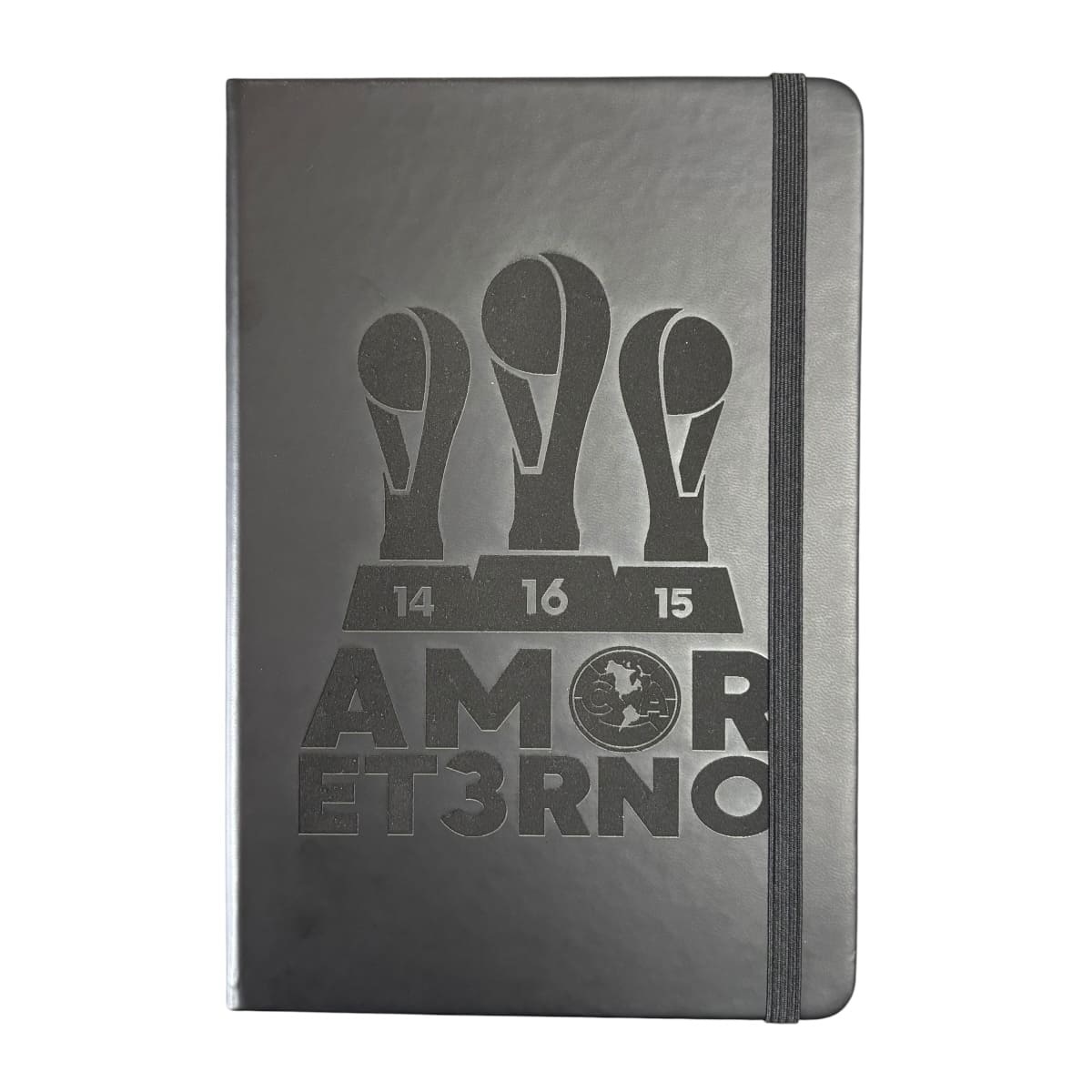 Libreta De Pasta Dura Color Negro Hojas Rayadas Club América