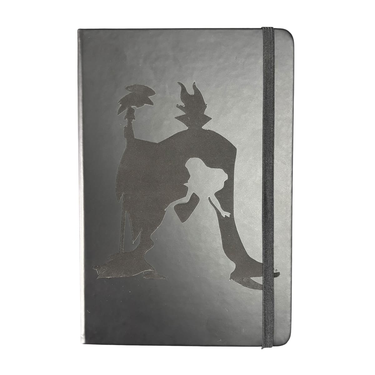 Libreta De Pasta Dura Color Negro Hojas Rayadas Maléfica