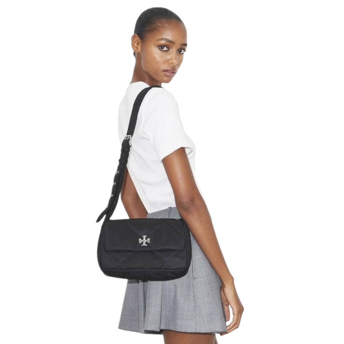 Bolsa Crossbody Tory Burch Kira Diamond Color Negro