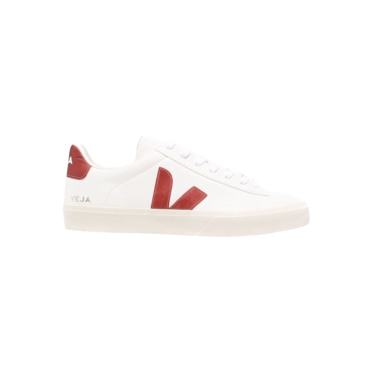 Tenis Veja Campo Blanco Con Rojo Hombre