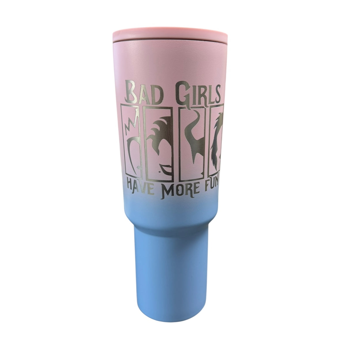 Termo Bad Girls Azul Con Rosa