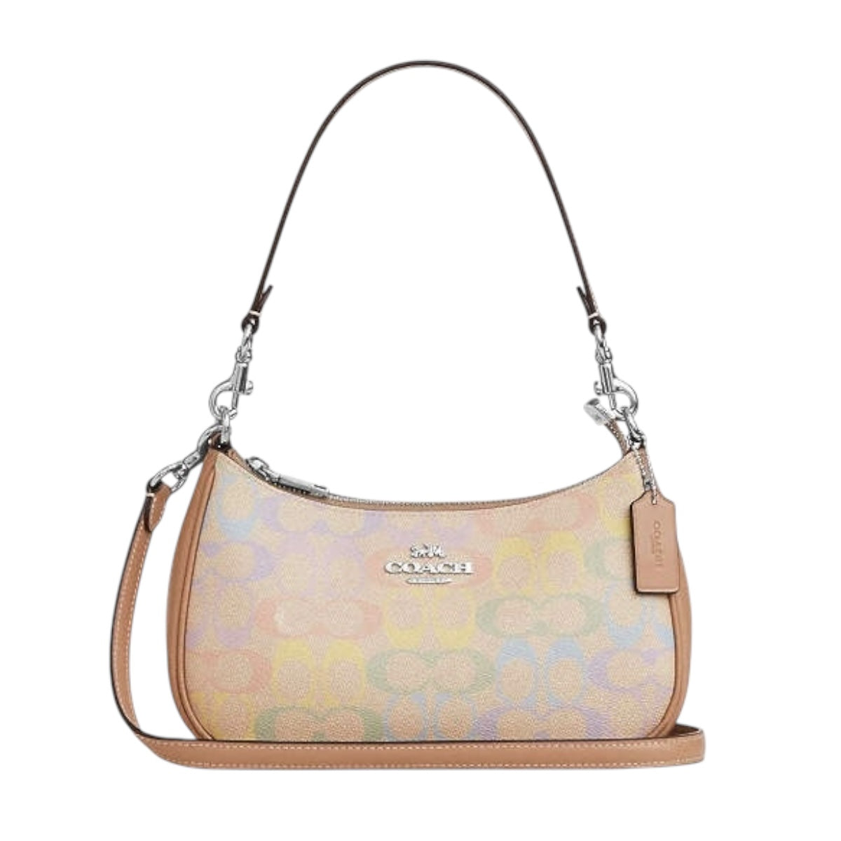 Bolsa Coach Crossbody Teri Rosa Claro