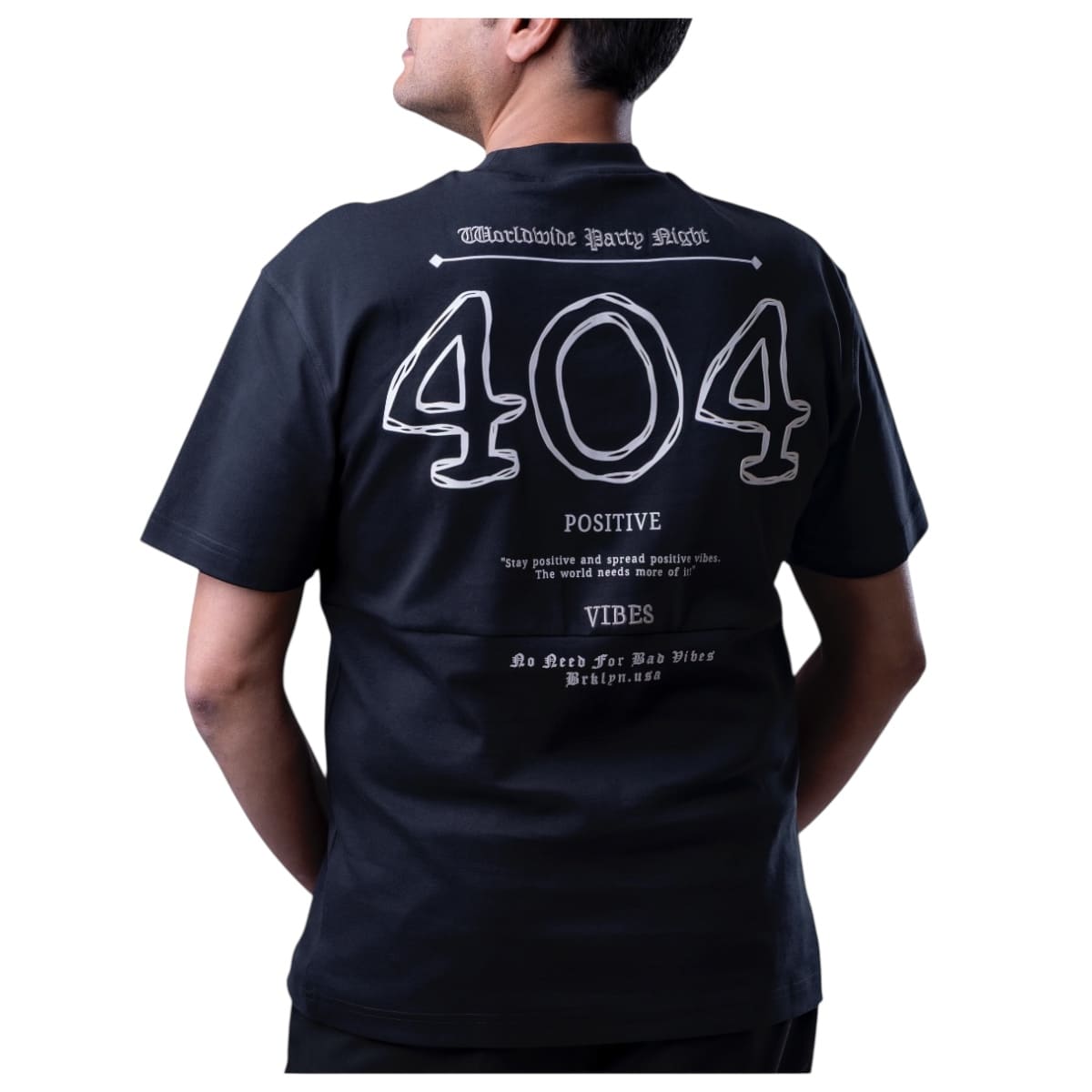 Playera Overside Republic Negra