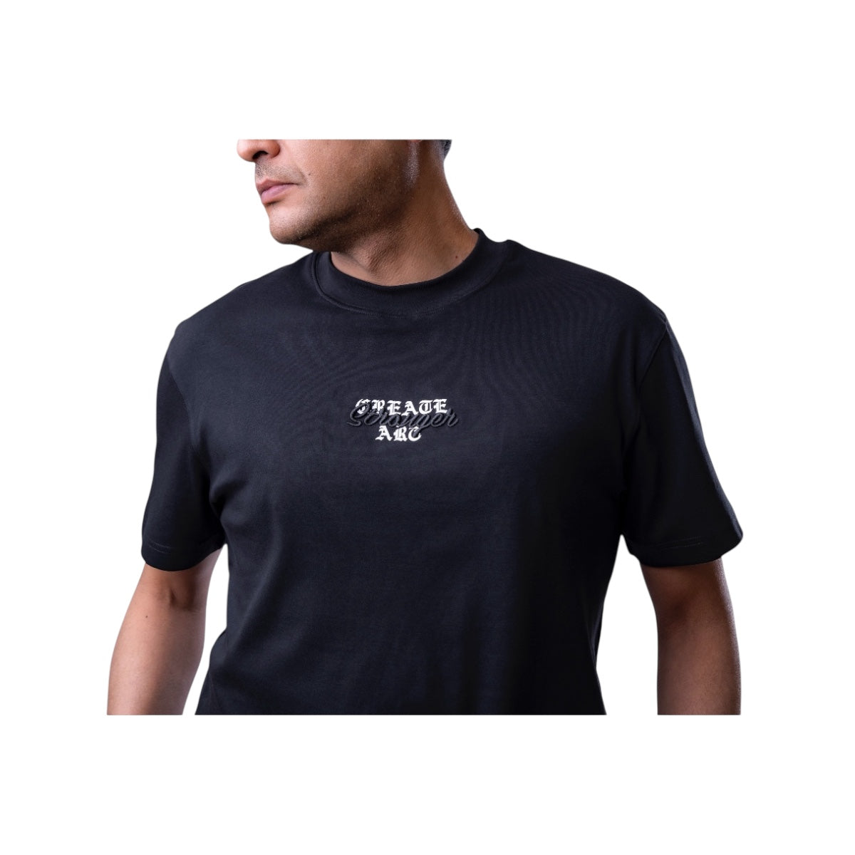 Playera Overside Republic Negra