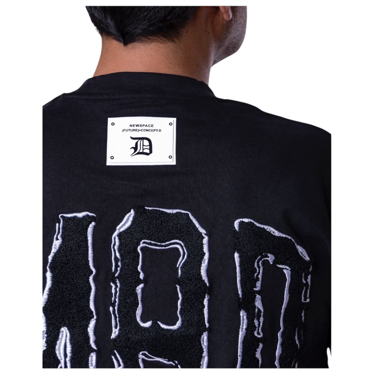 Playera Overside Republic Negra