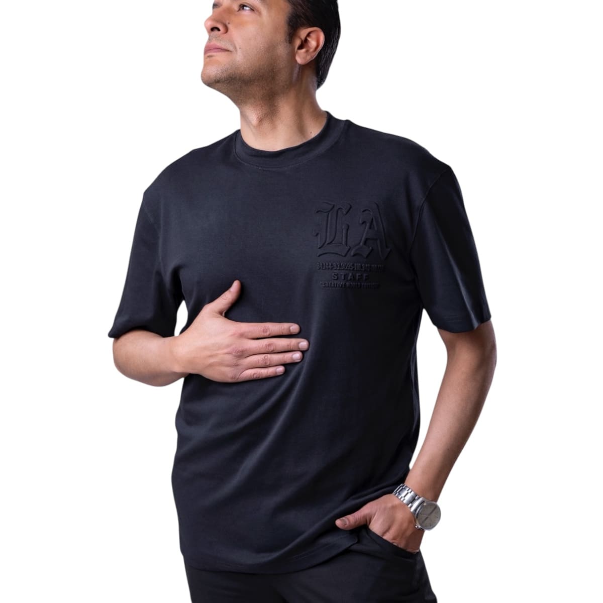 Playera Overside Premium Republic Negra