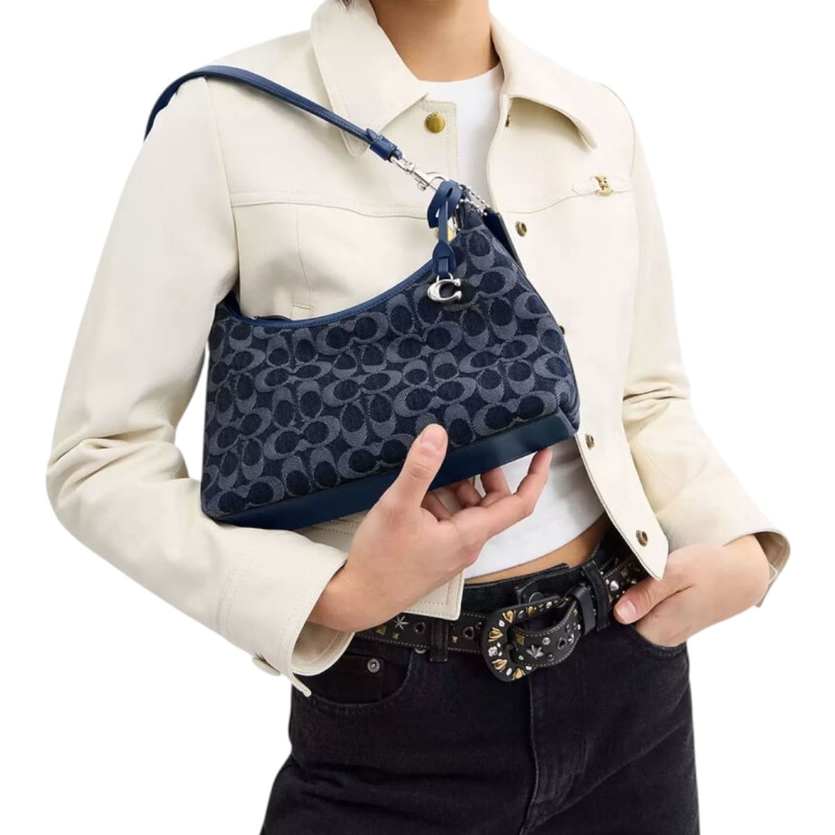 Bolsa Coach Juliet 25 Shoulder Azul