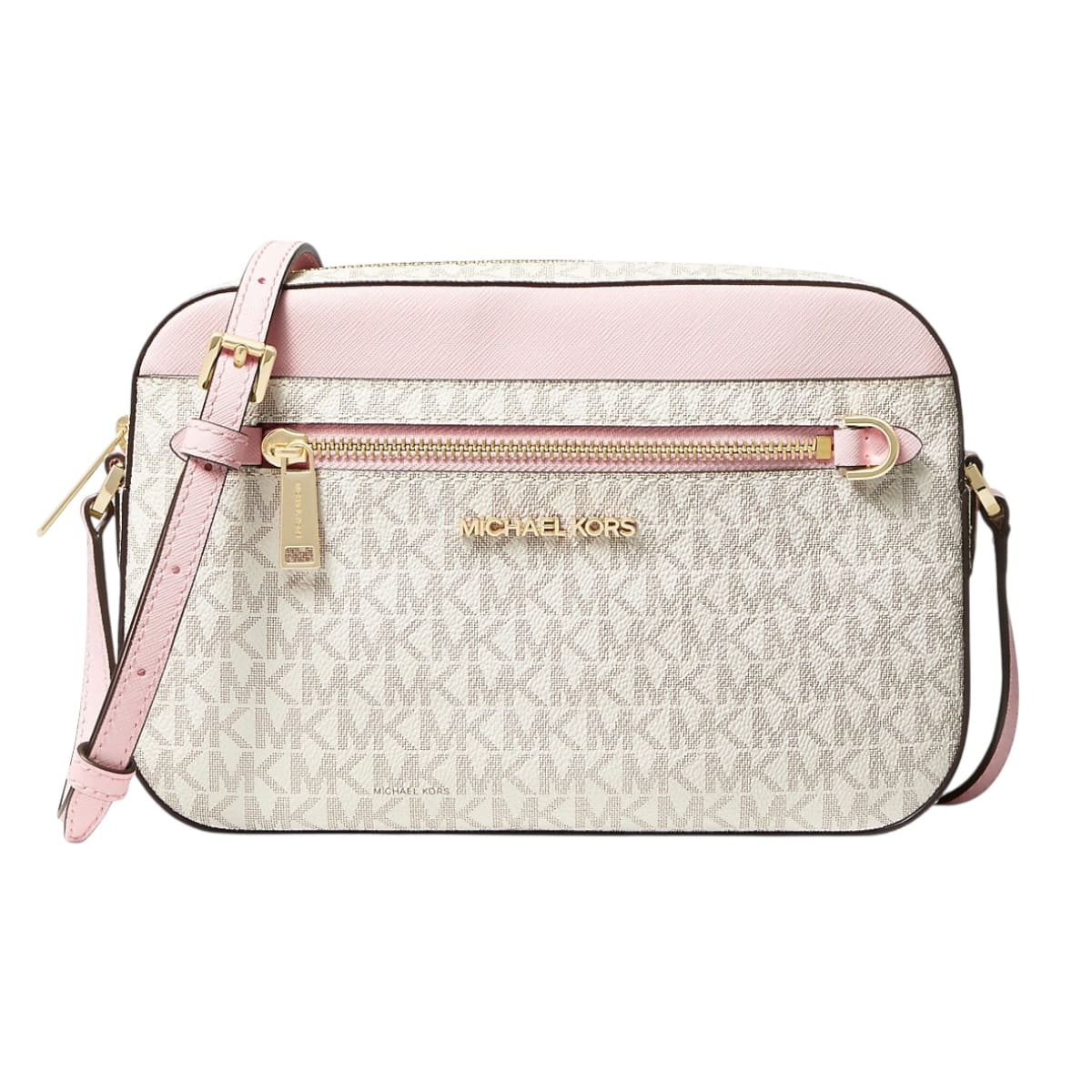 Bolsa Michael Kors Jet Set Crossbody Blanca Rosa