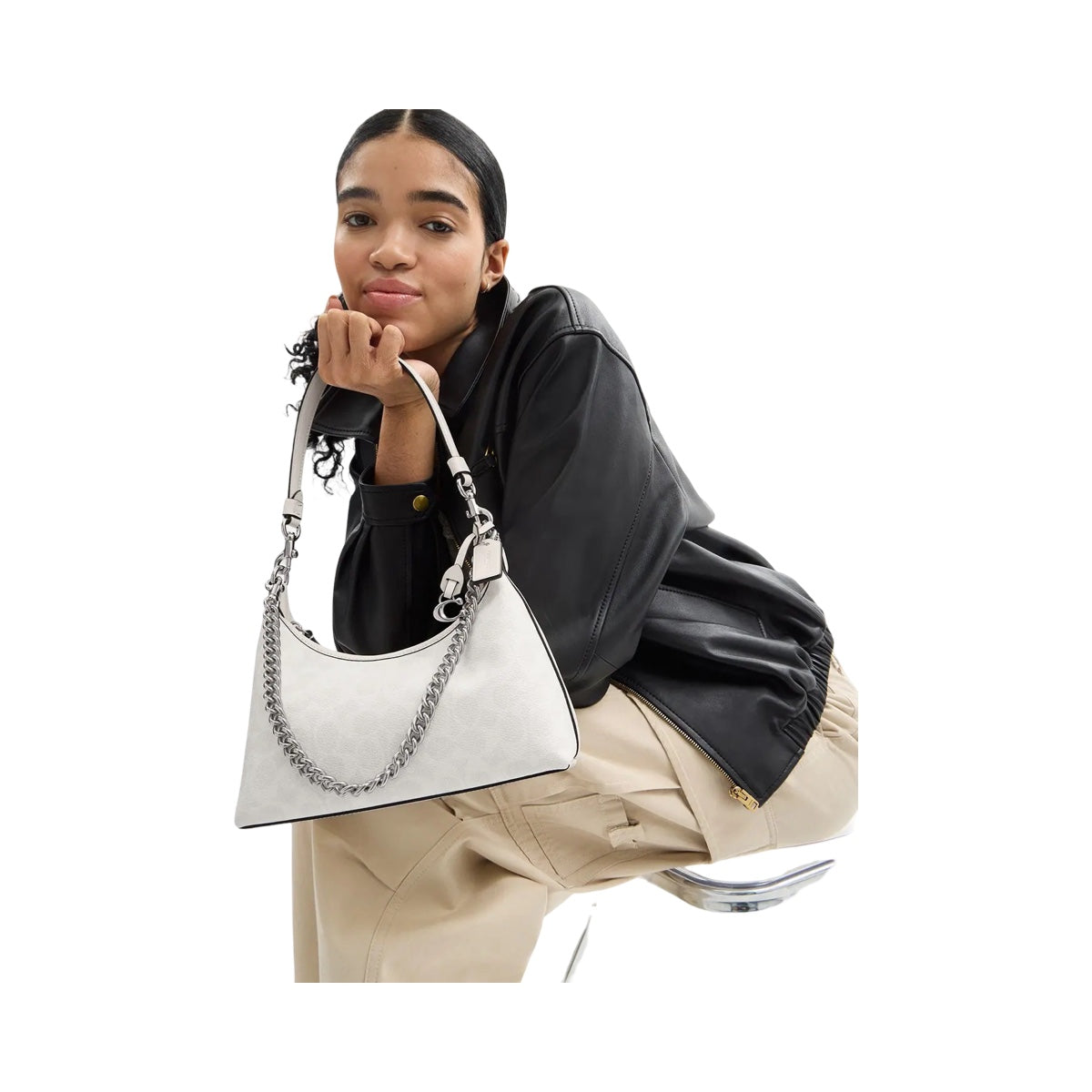 Bolsa Coach Juliet 25 Shoulder Blanca