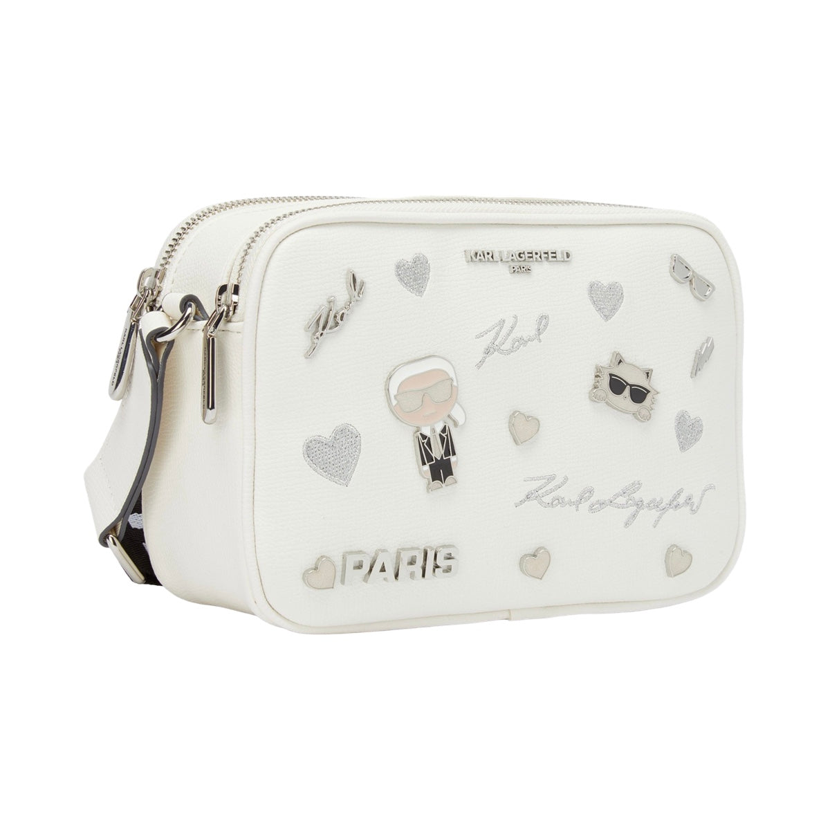 Bolsa Karl Lagerfeld Paris Crossbody Blanca