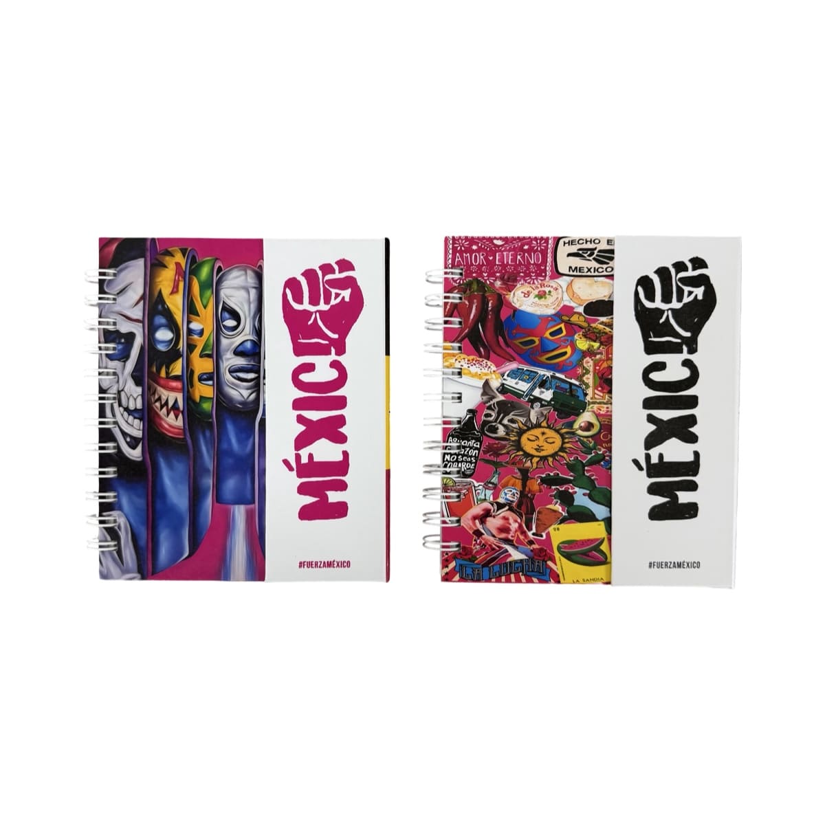 Set de 2 Libretas Luxo Mx Luchadores Mexicanos y Viva México