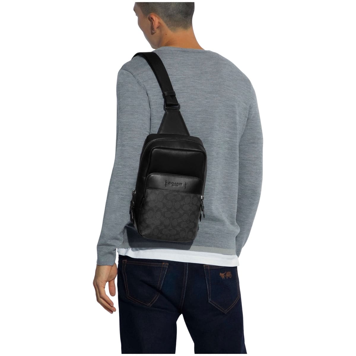 Neceser Coach Gotham Negro Monogram