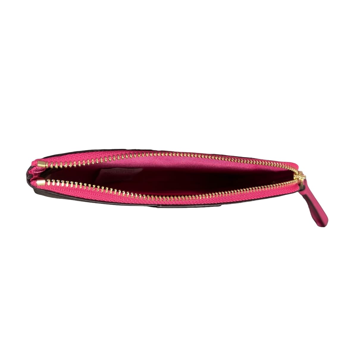 Monedero Coach Corner Zip Café