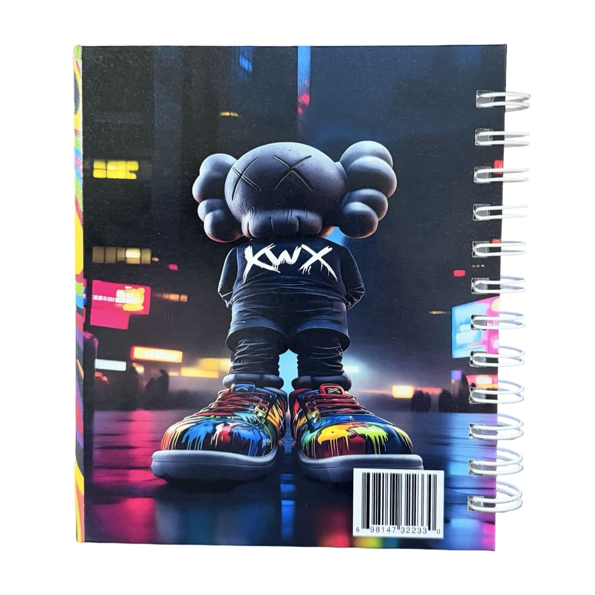 Libreta Tapa Dura KAWS Espiral Lateral