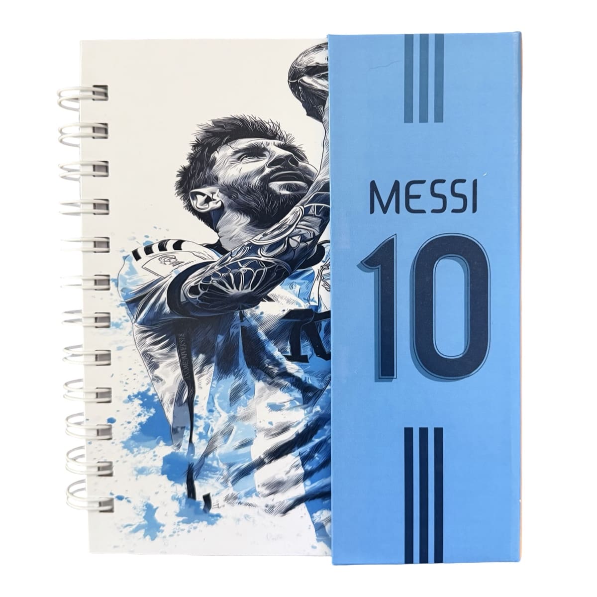 Libreta Tapa Dura Leonel Messi Espiral Lateral
