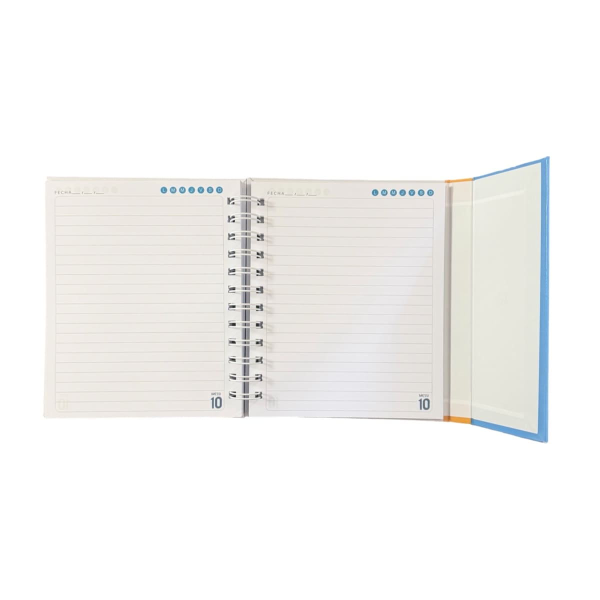 Libreta Tapa Dura Leonel Messi Espiral Lateral