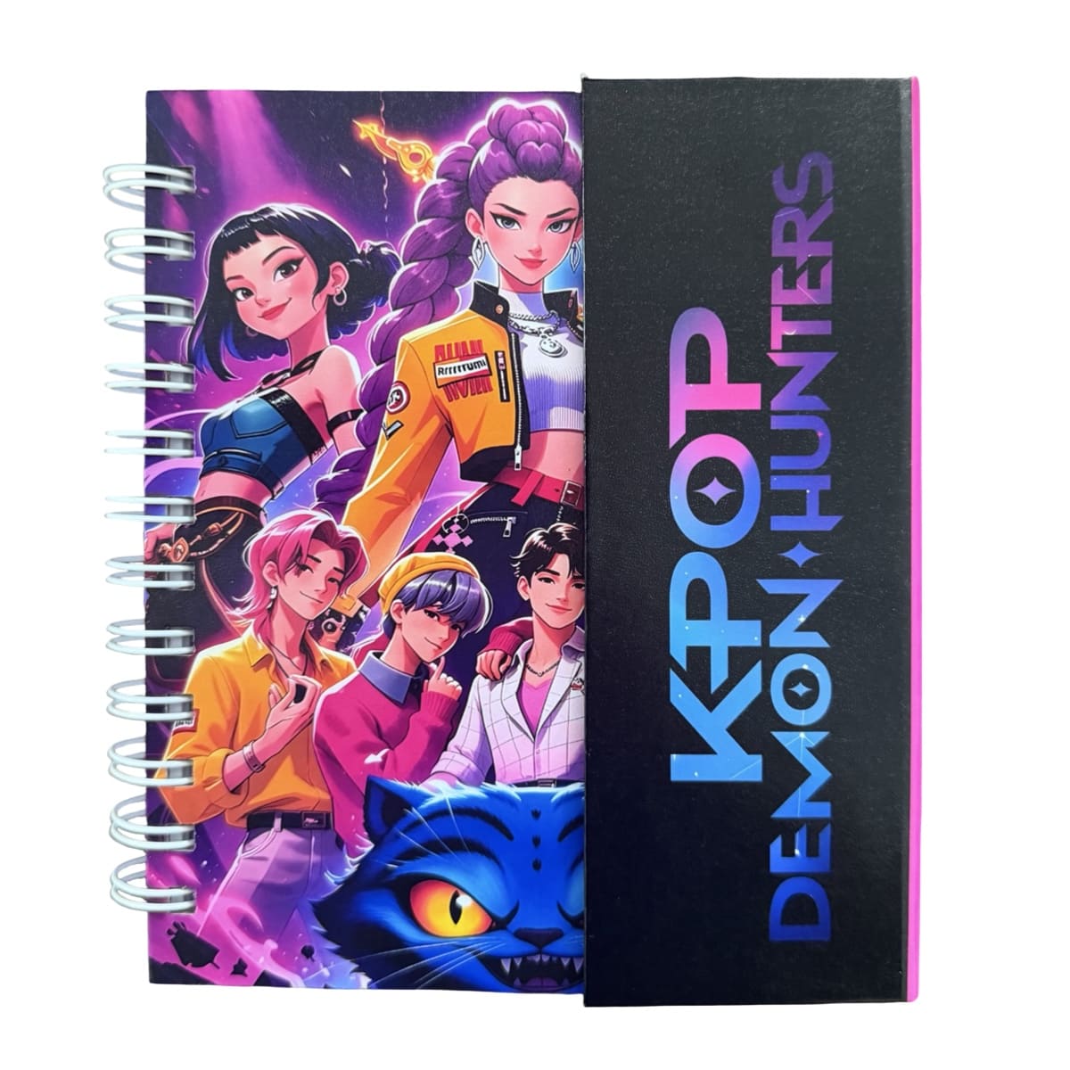 Libreta Tapa Dura Kpop Demon Hunters Espiral Lateral