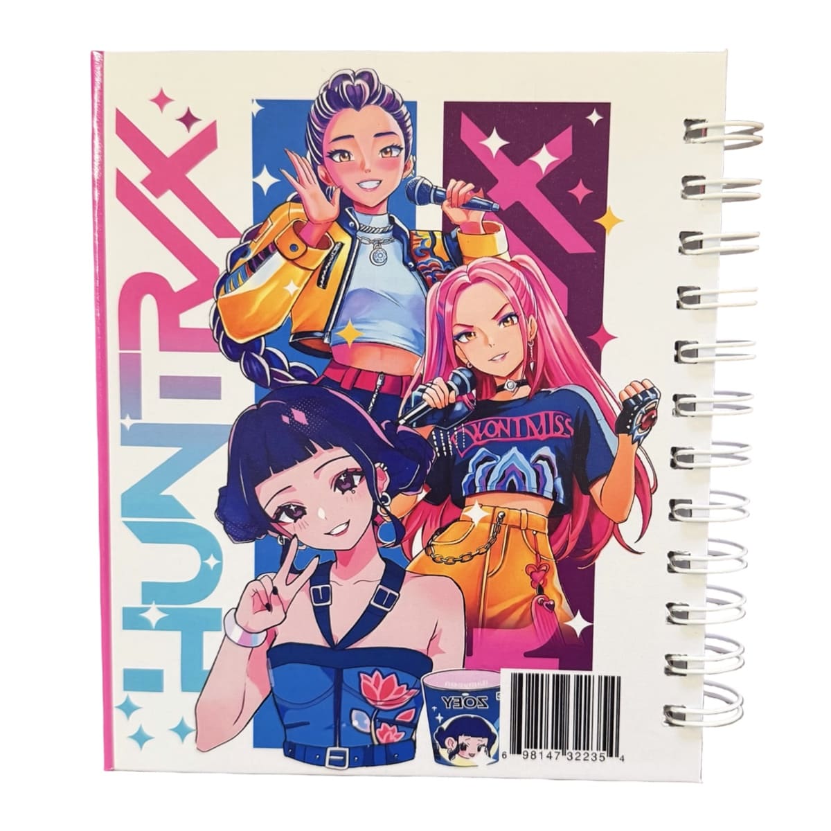 Libreta Tapa Dura Kpop Demon Hunters Espiral Lateral