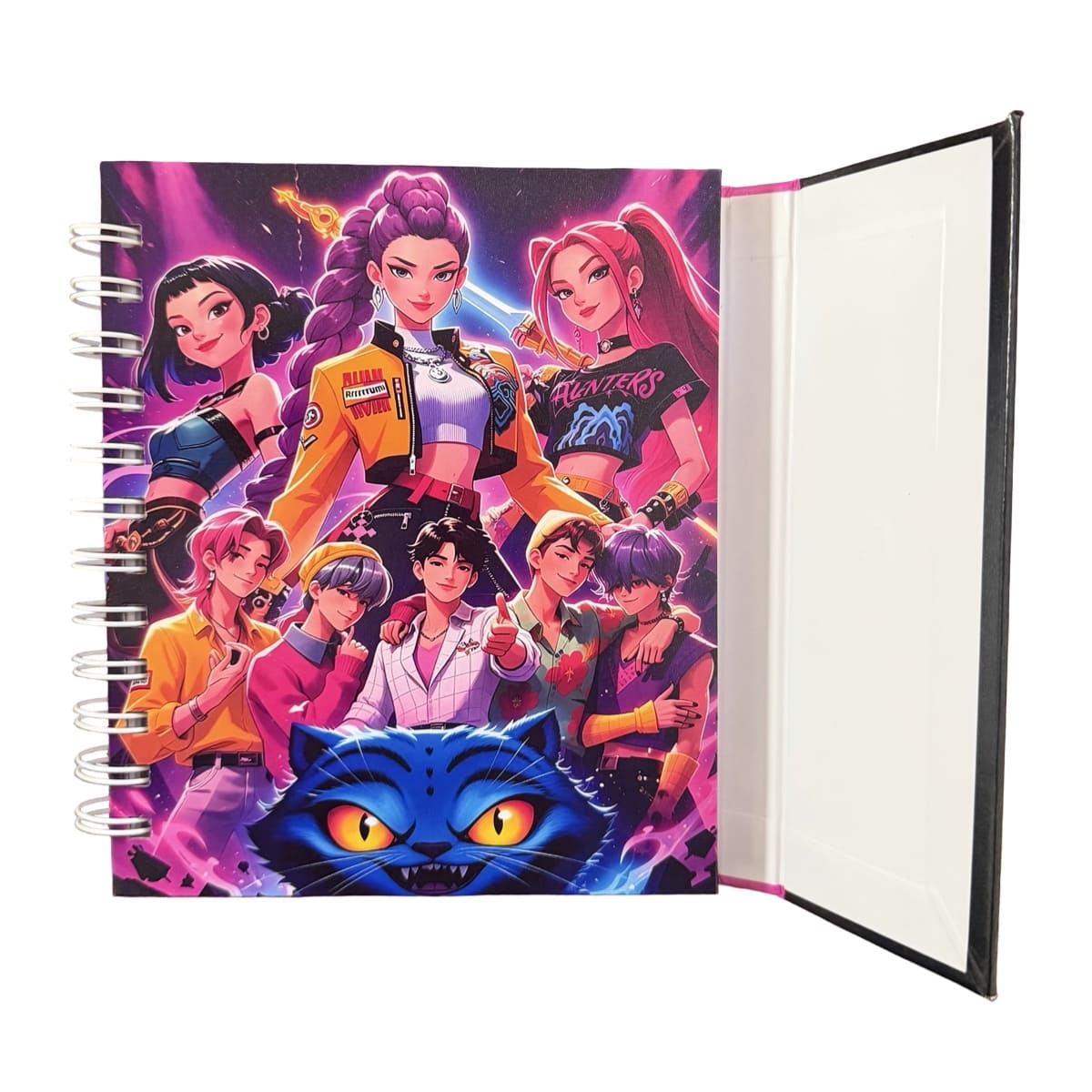Libreta Tapa Dura Kpop Demon Hunters Espiral Lateral