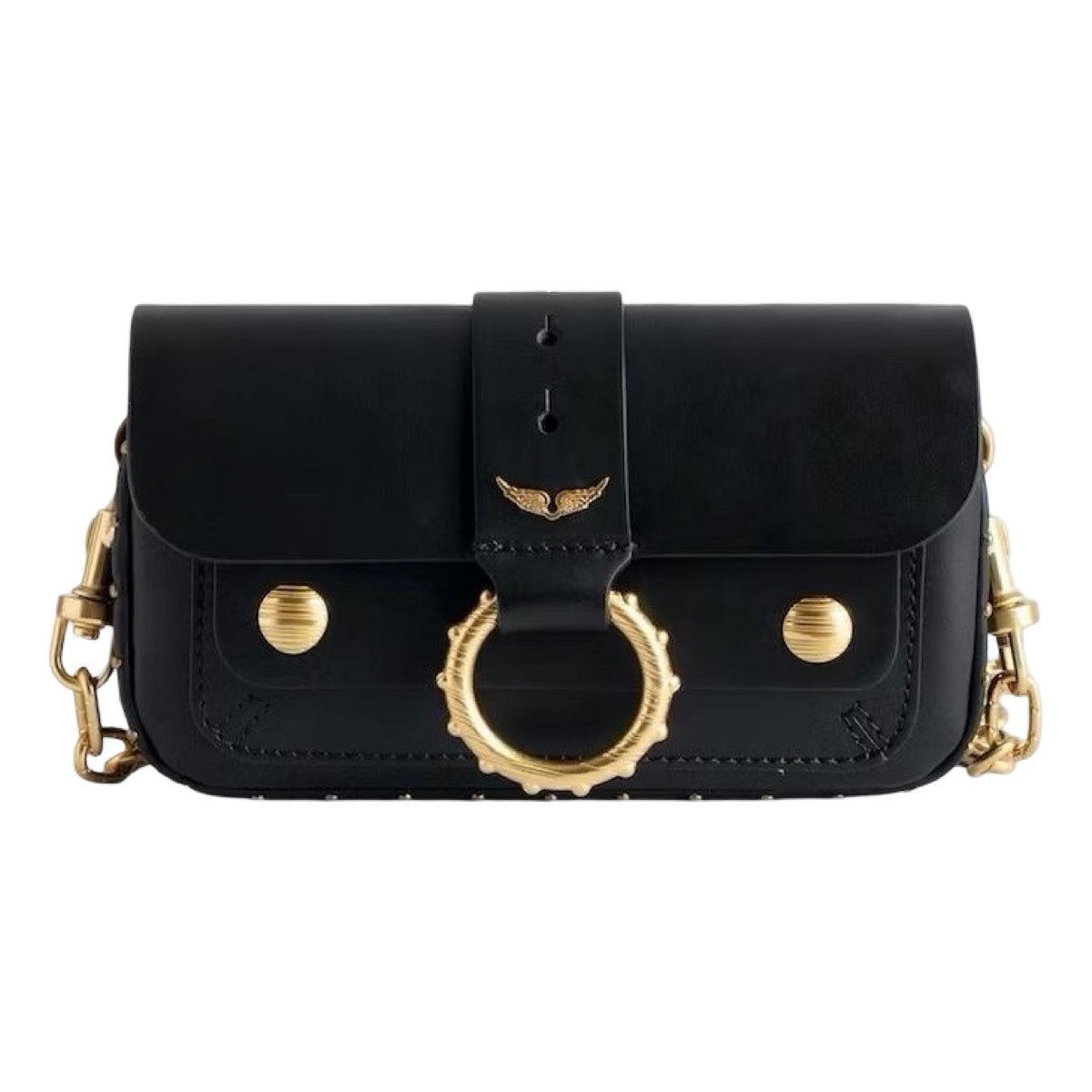 Bolsa Crossbody Mini Zadig Voltaire Kate Wallet Negra