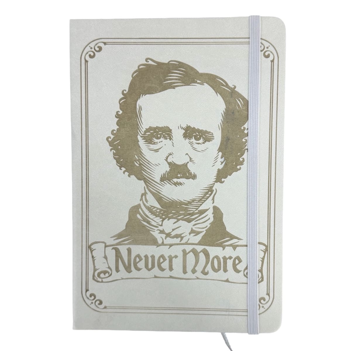 Libreta Pasta Dura Edgar Allan Poe Blanco