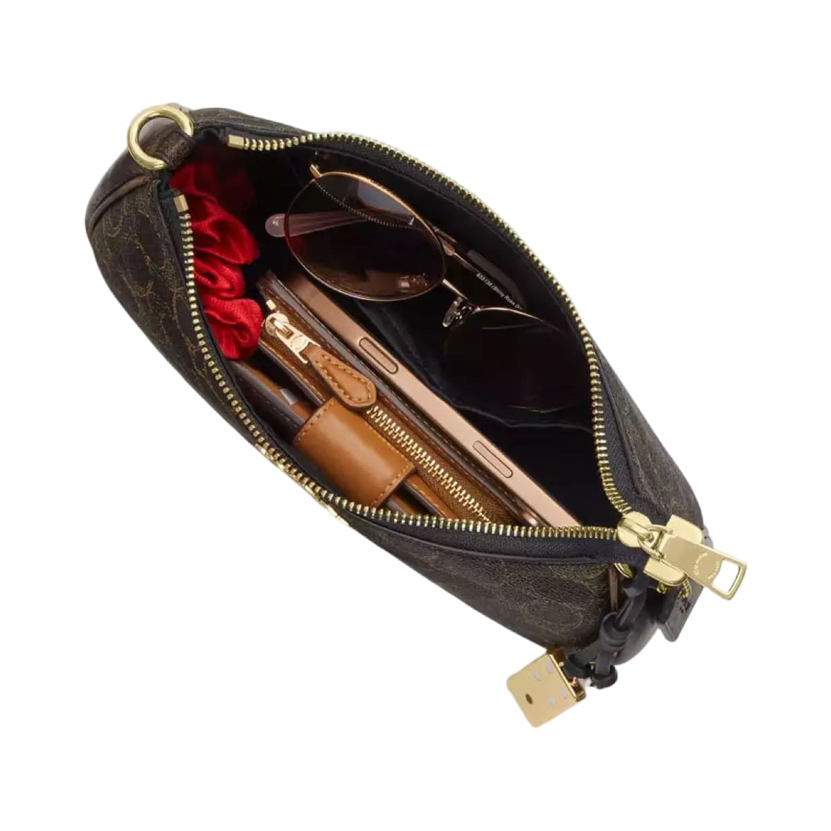 Bolsa Crossbody Coach Teri Black Gold Negro