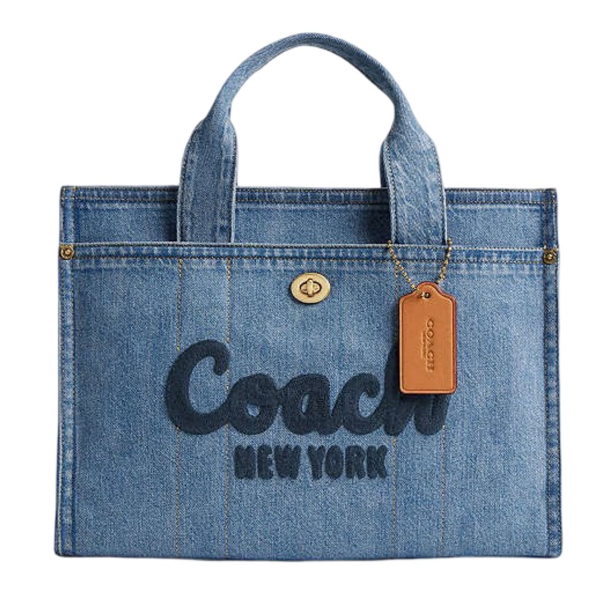 Bolsa Tote Coach Cargo Blue Vaquera Azul