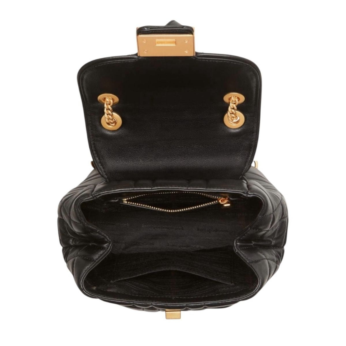 Mochila Pequeña Acolchada Kate Spade Evelyn Color Negro