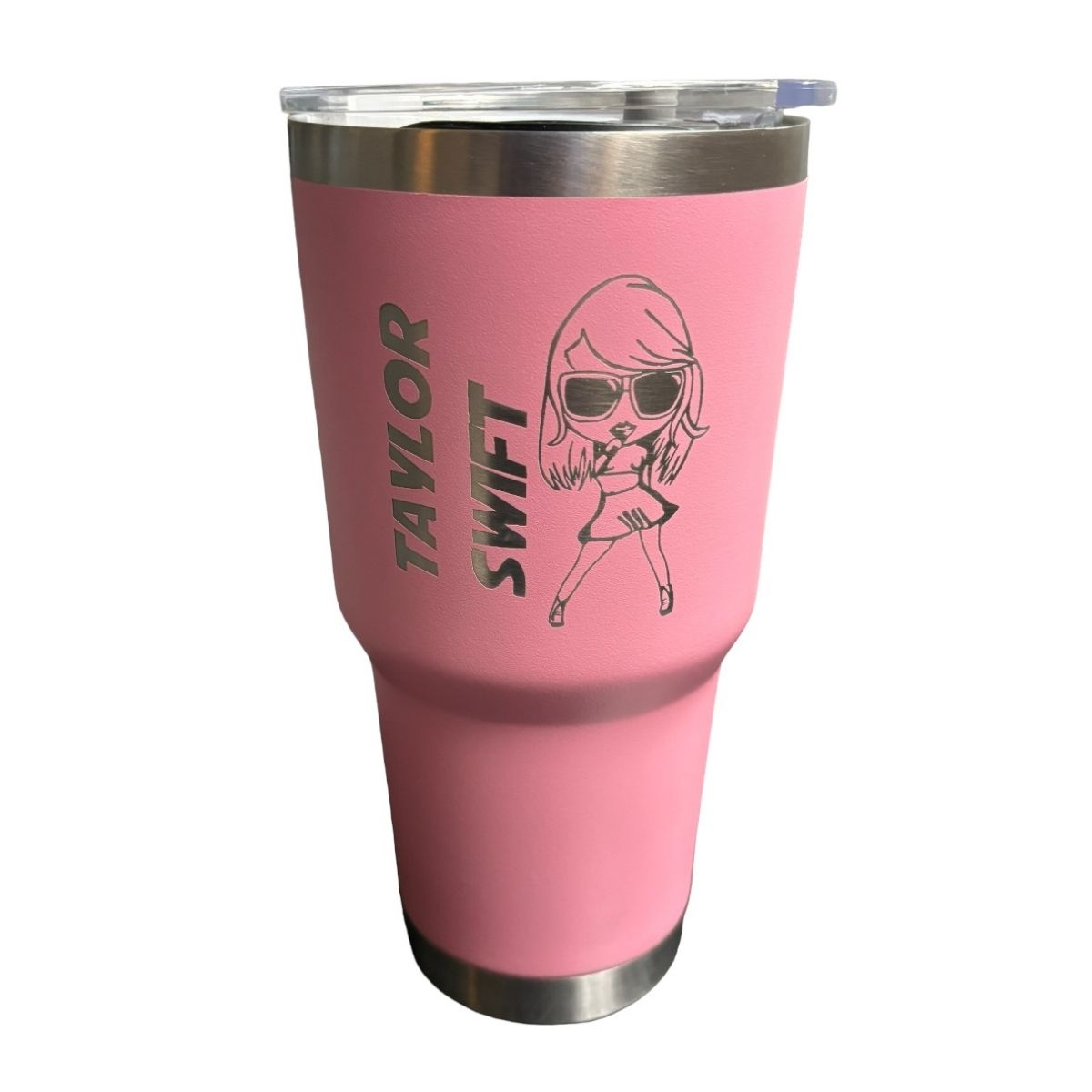 Termo De Acero Inoxidable Macarena Brand Color Rosa Taylor Swift 30 Onzas