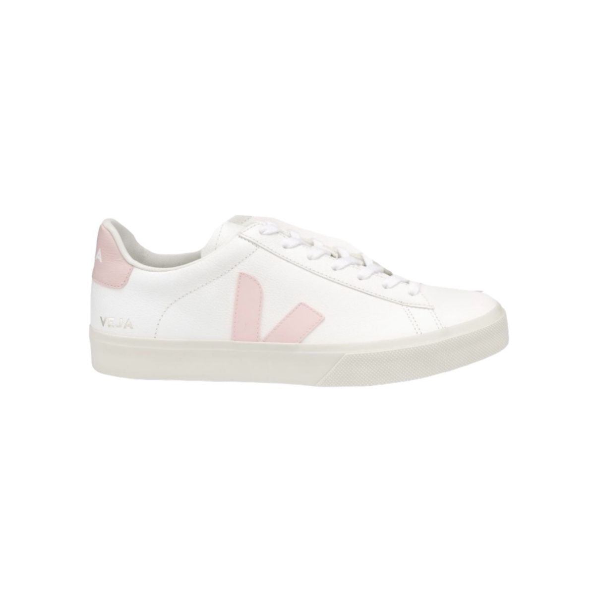 Tenis De Campo Veja Color Blanco Con Logo Rosa
