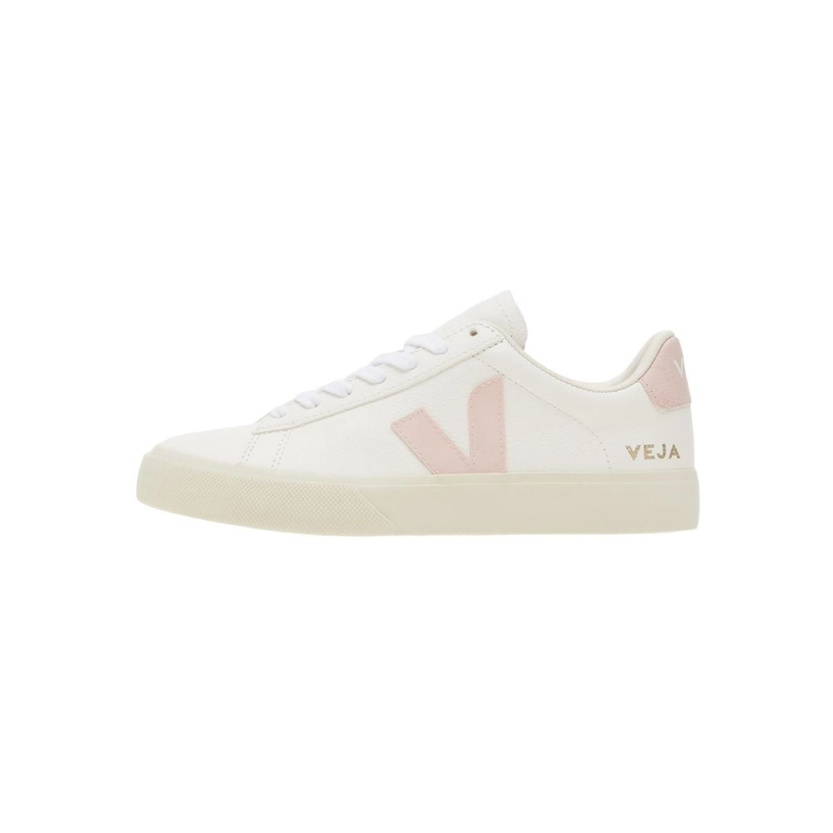 Tenis De Campo Veja Color Blanco Con Logo Rosa