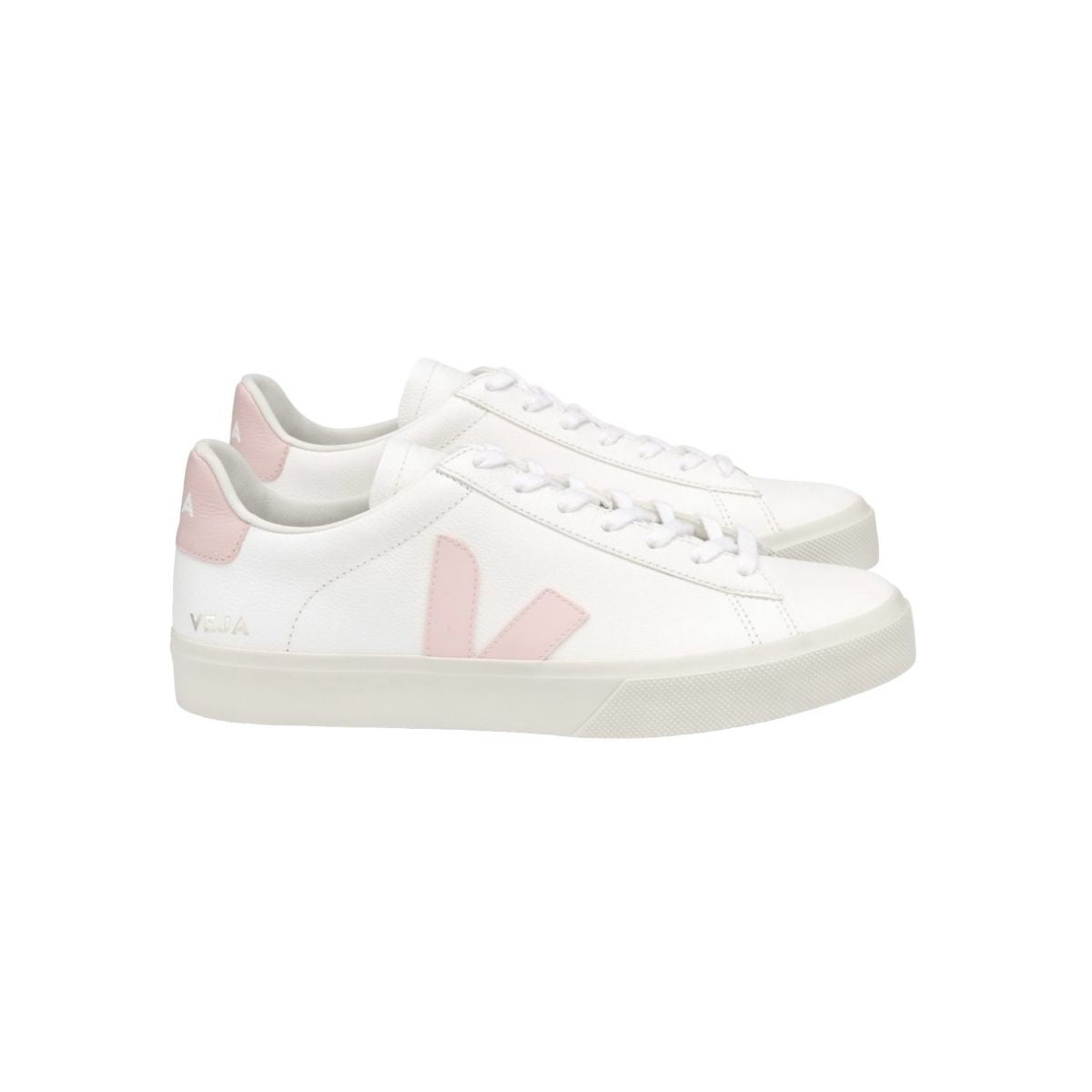 Tenis De Campo Veja Color Blanco Con Logo Rosa