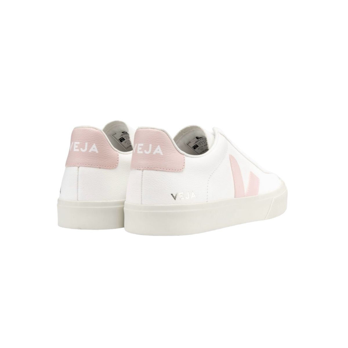 Tenis De Campo Veja Color Blanco Con Logo Rosa